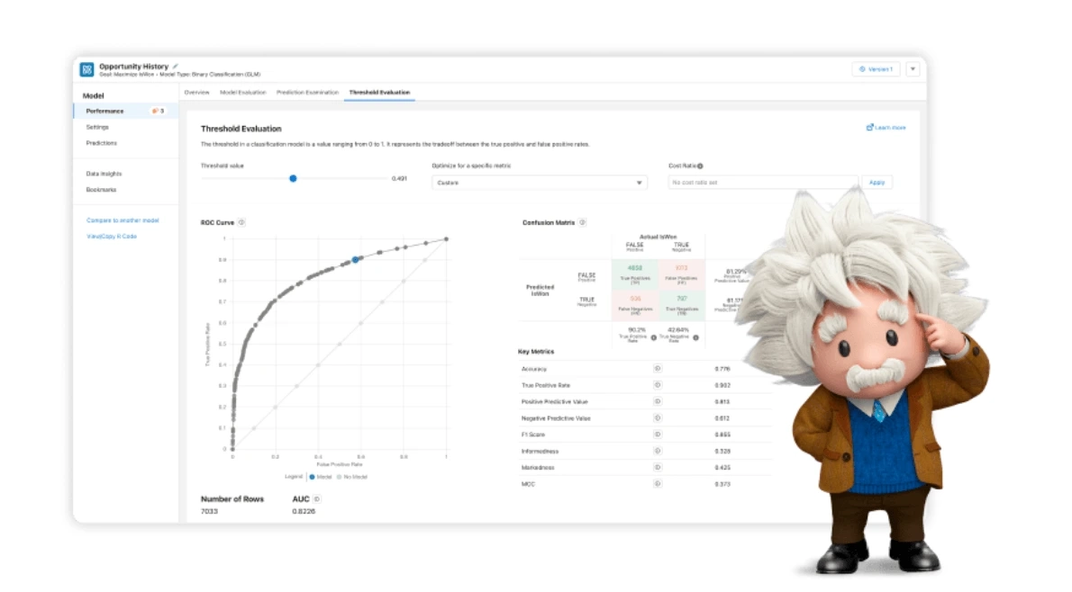Built-in CRM AI for the Salesforce ecosystem.