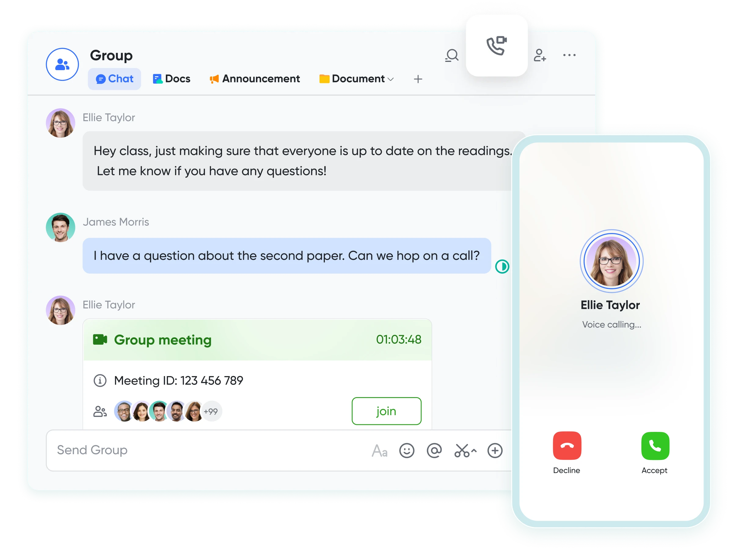Lark Meetings to manage multiple projects