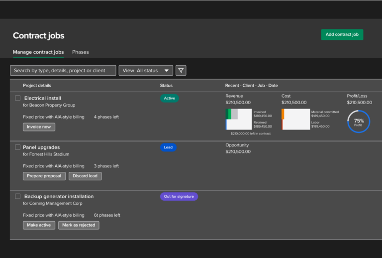 Knowify contractor management software
