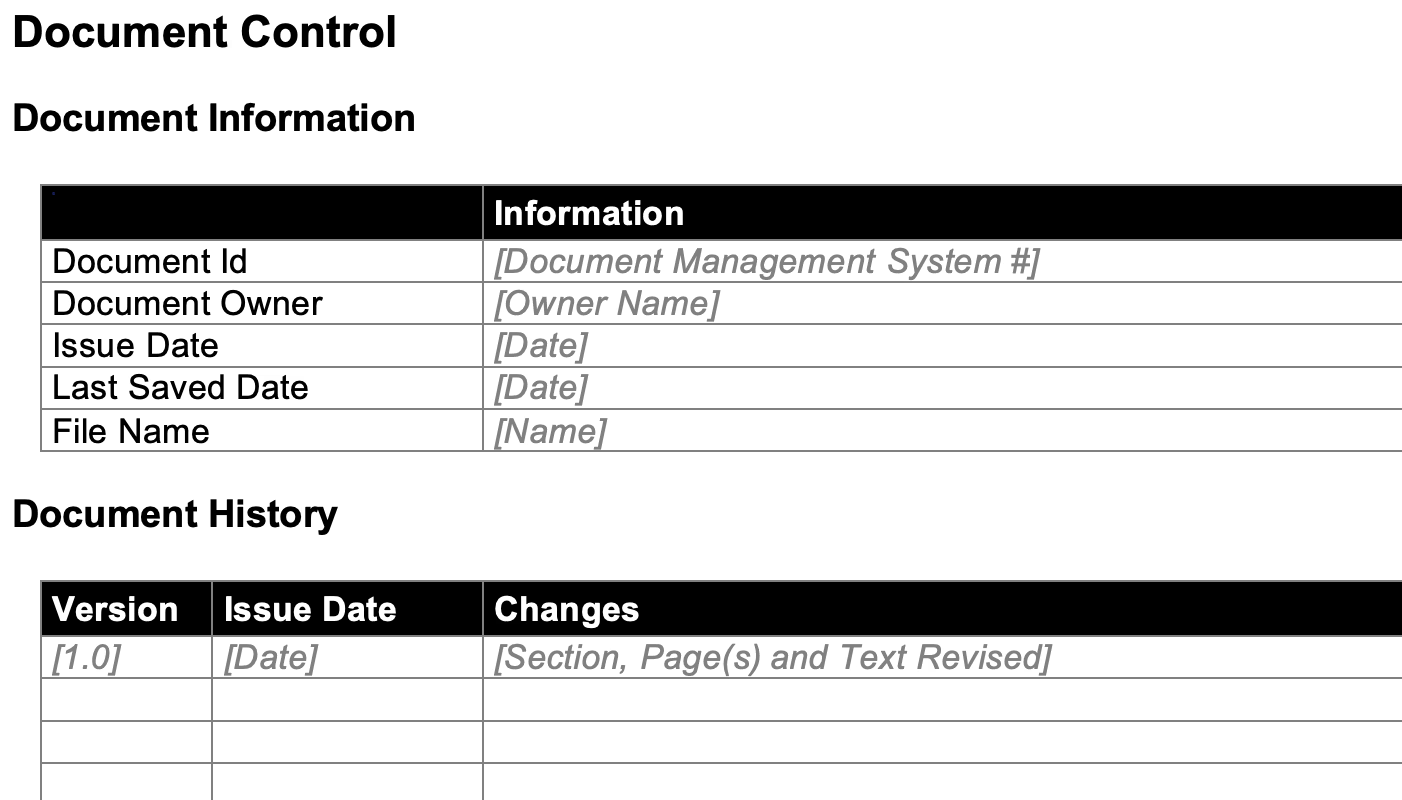 Project plan template: Microsoft Word