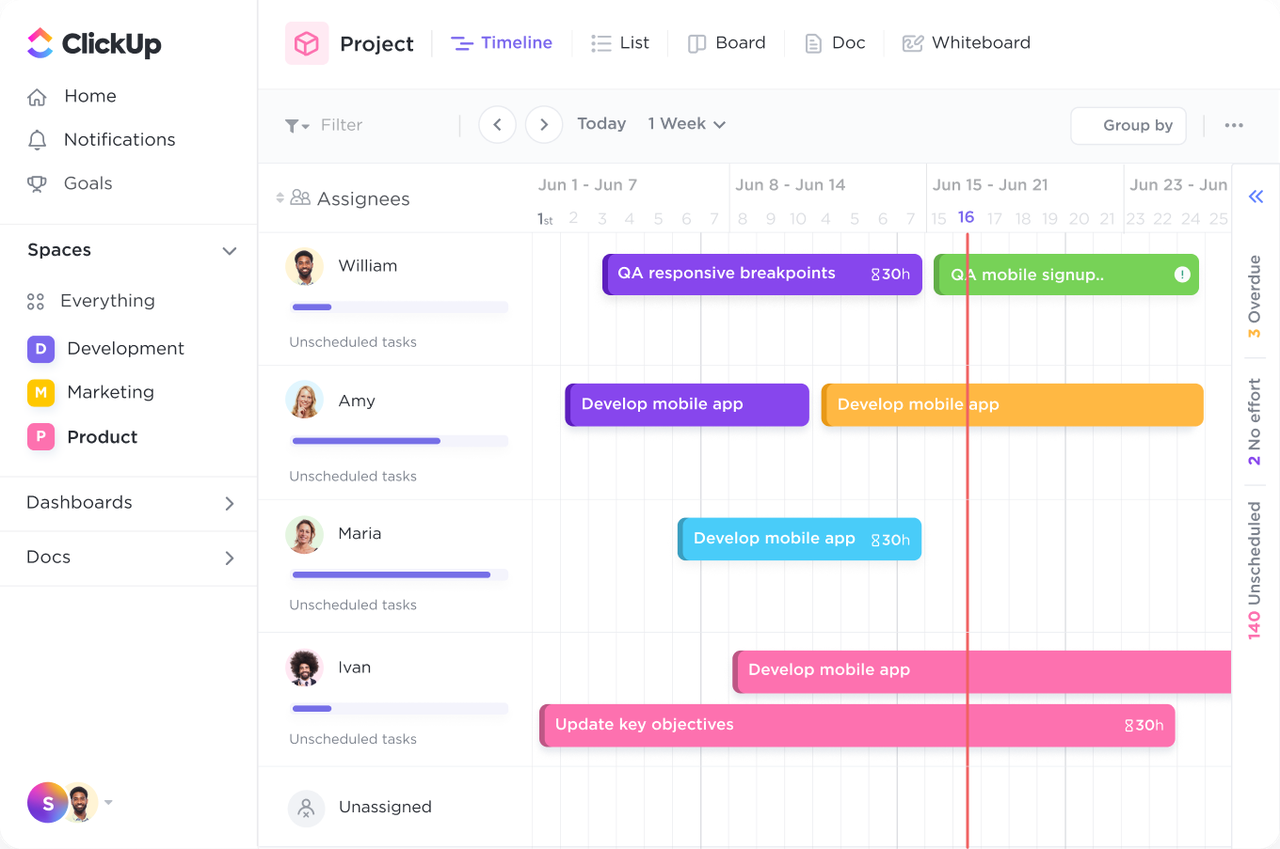 ClickUp is a flexible business management platform