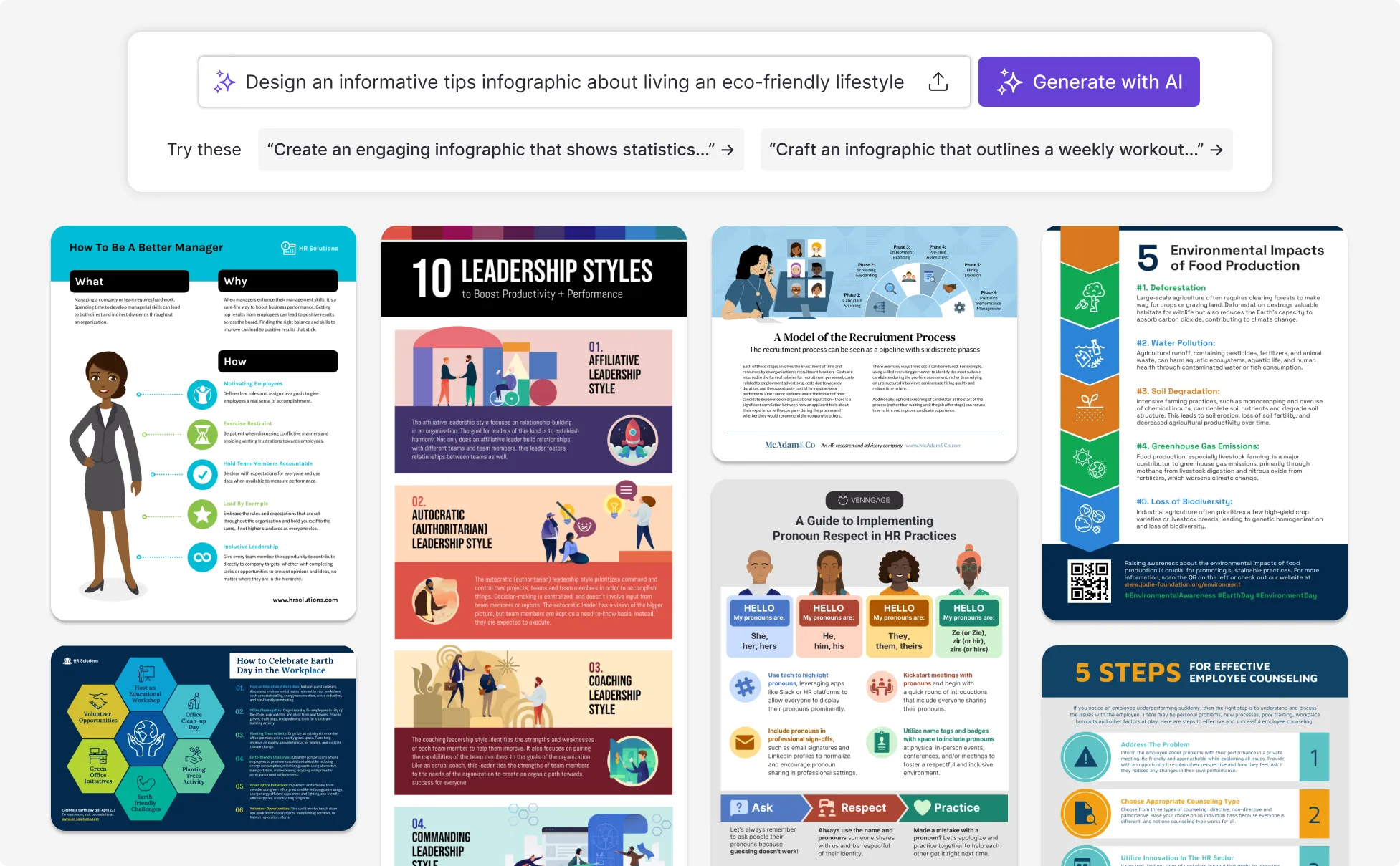 Venngage infographic and chart design platform