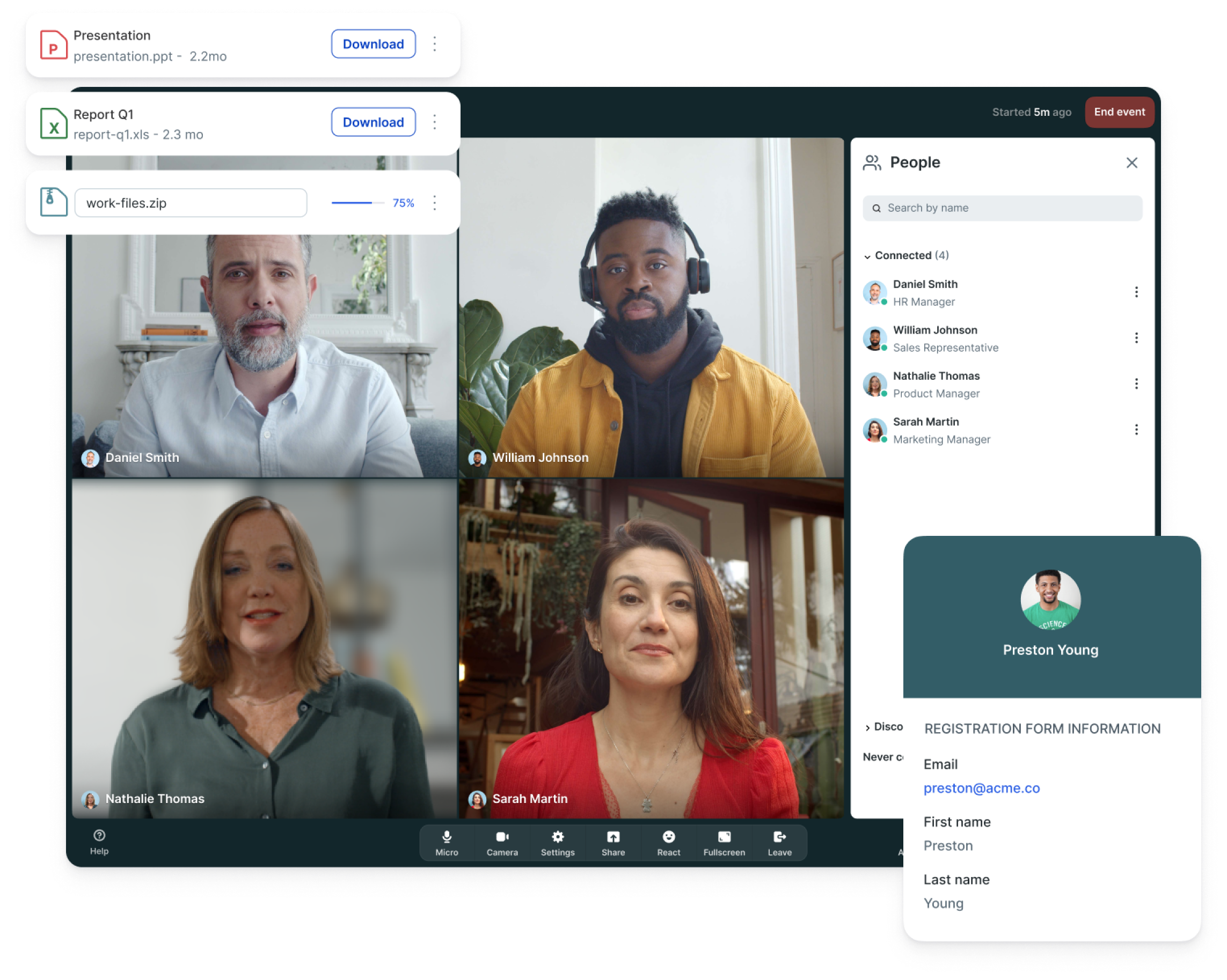 Livestorm browser-based online webinar platform