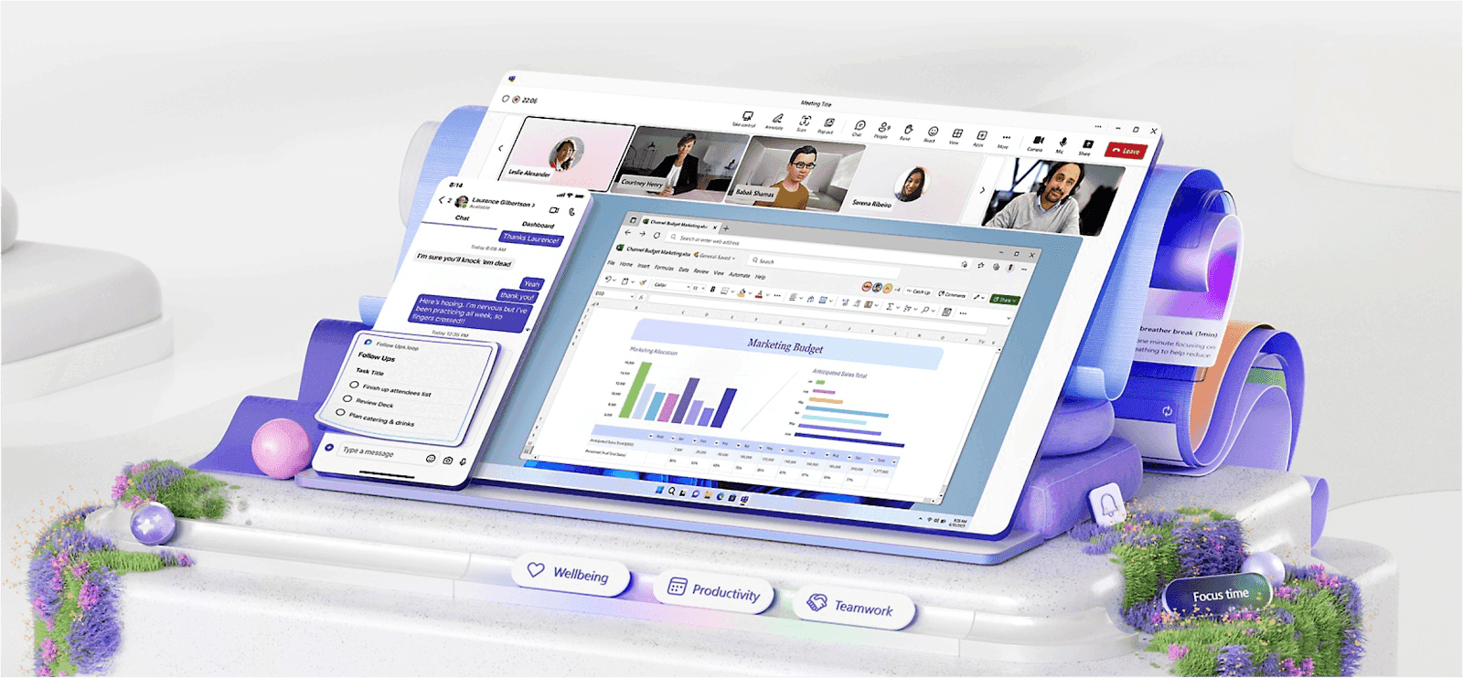 An image that displays the collaboration platform Microsoft Teams