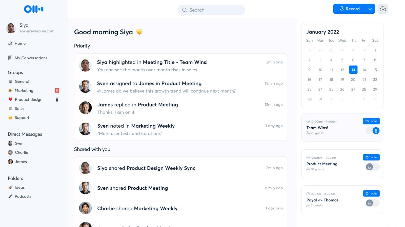 Otter.ai is a live AI meeting transcription tool