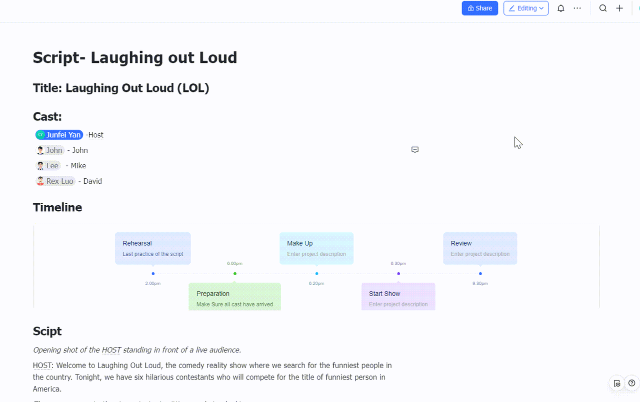 Creating a brand book by Lark