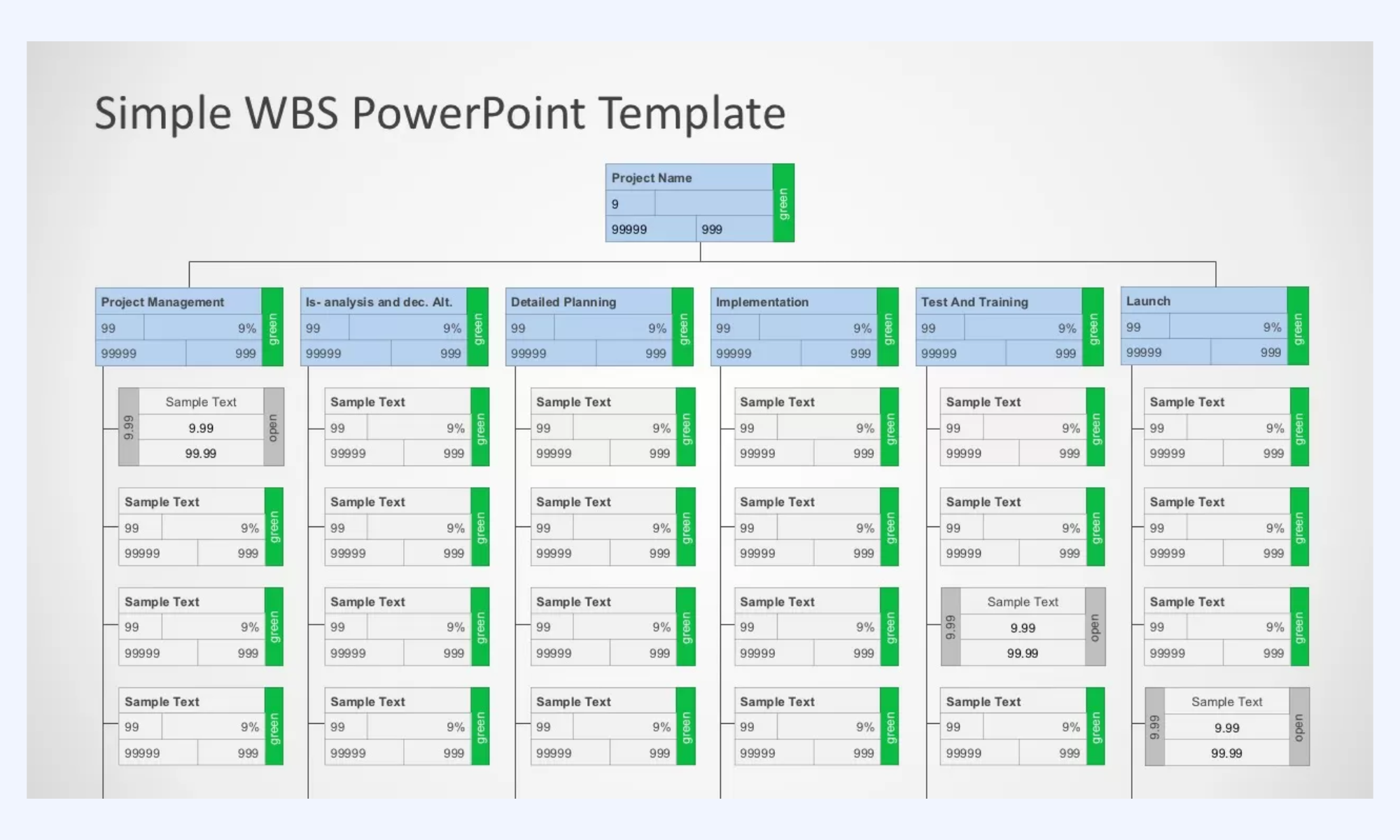 Slidemodel WBS template