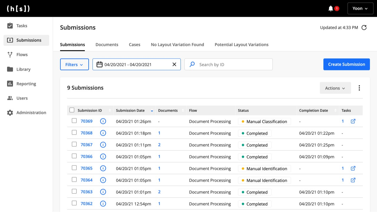 Hyperscience allows human-in-the-loop intelligent automation