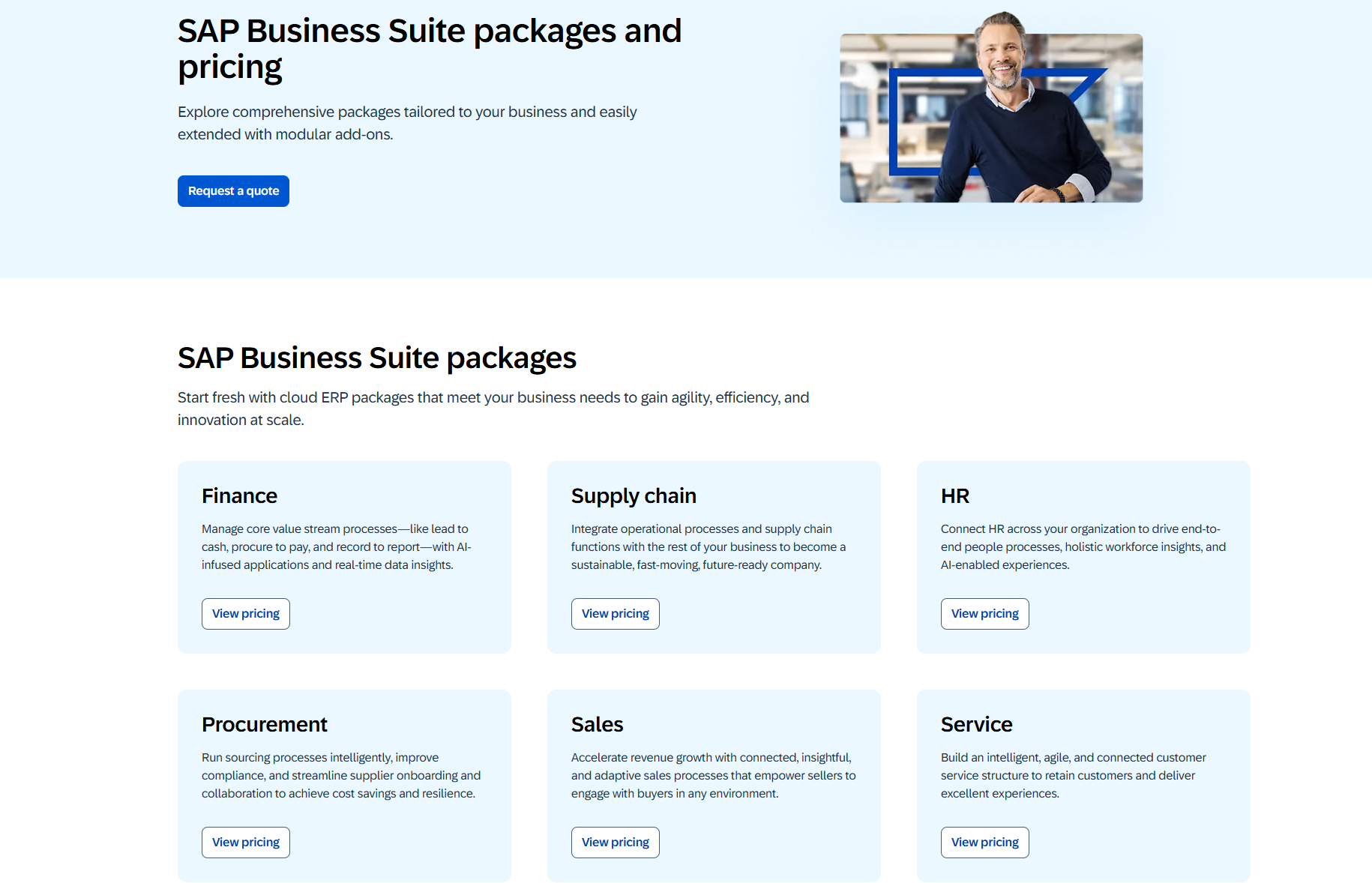 SAP pricing