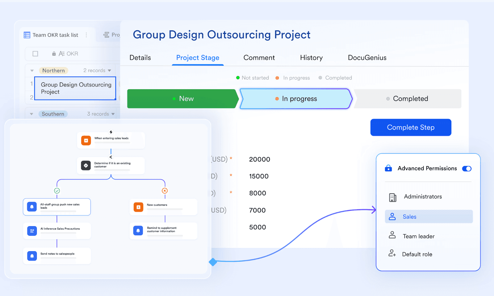 workflow and automation in Lark Base