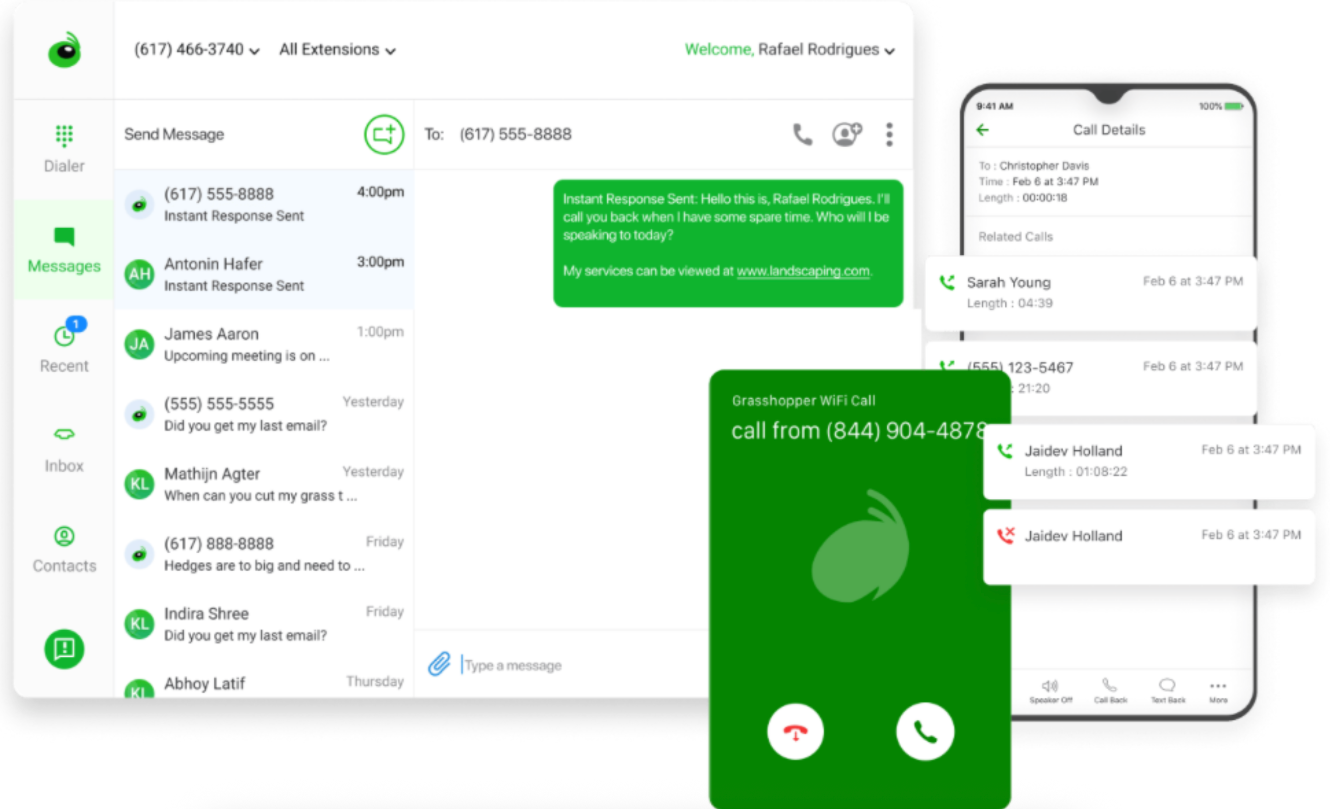 Grasshopper: Best for solo founders and very small teams