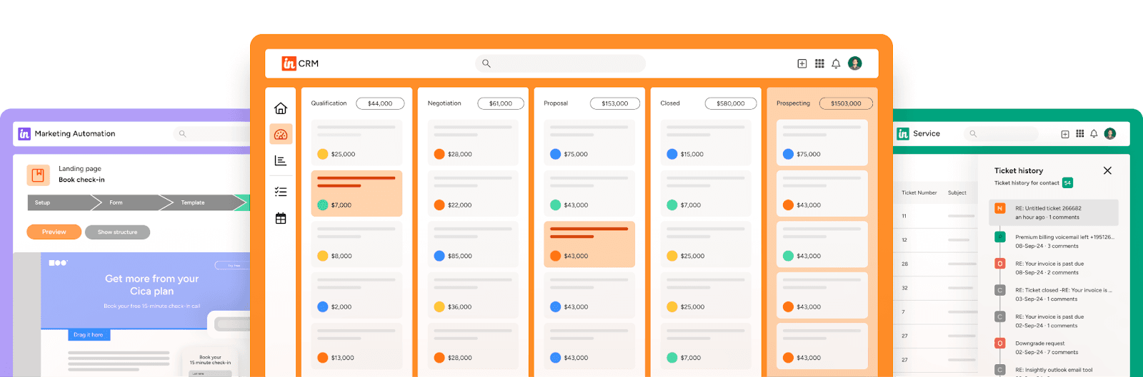  Insightly CRM interface