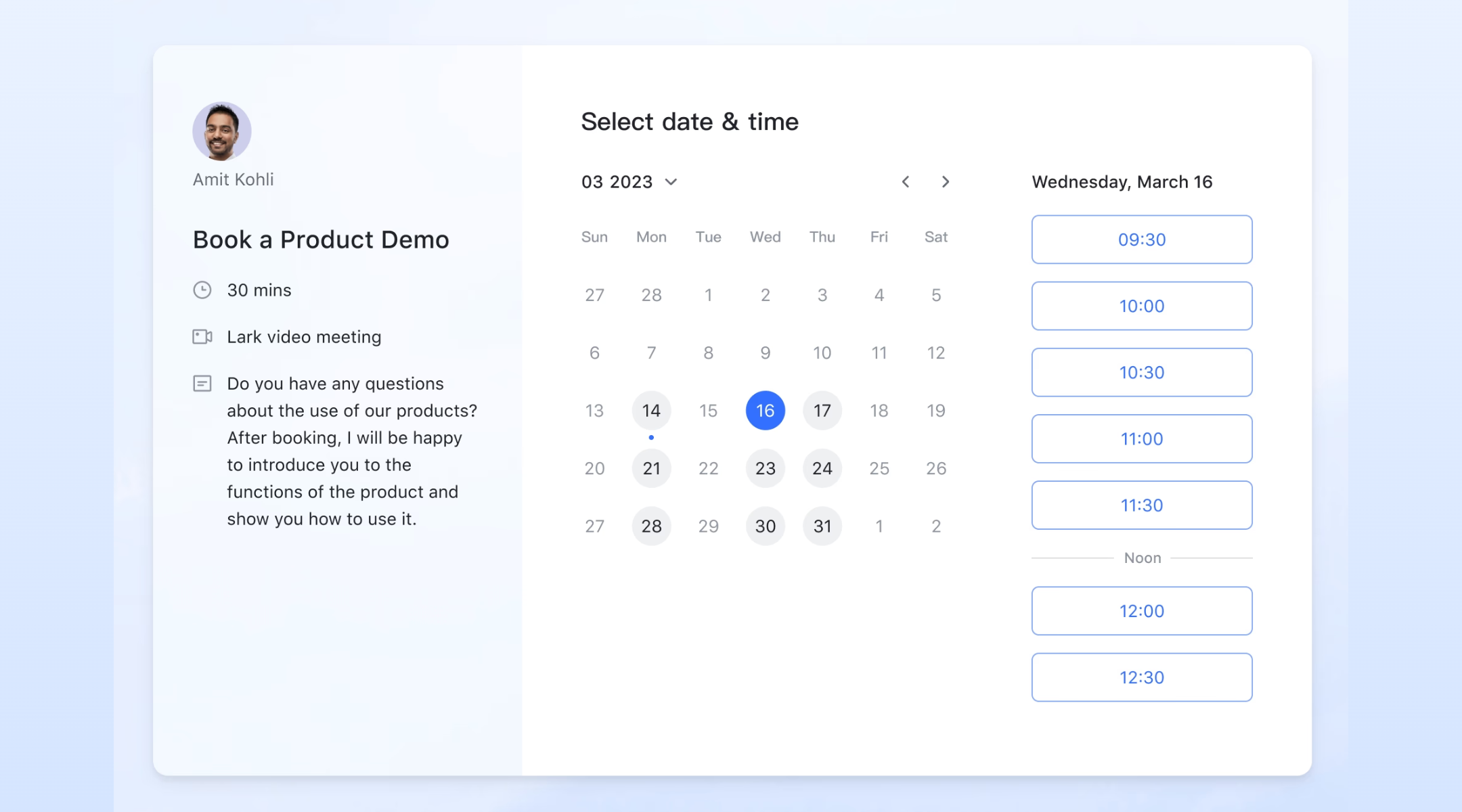 Lark Meetings: Schedule, join, and track meetings directly from the calendar