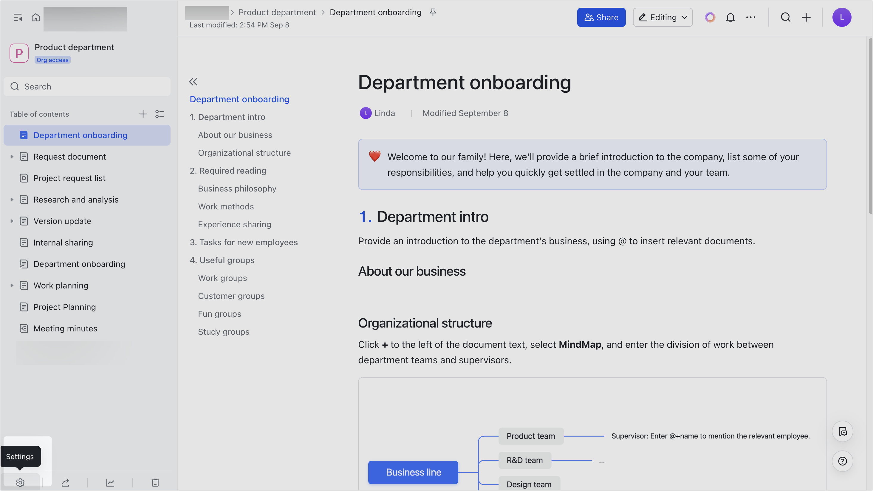 Admin | Get started with managing Wiki
