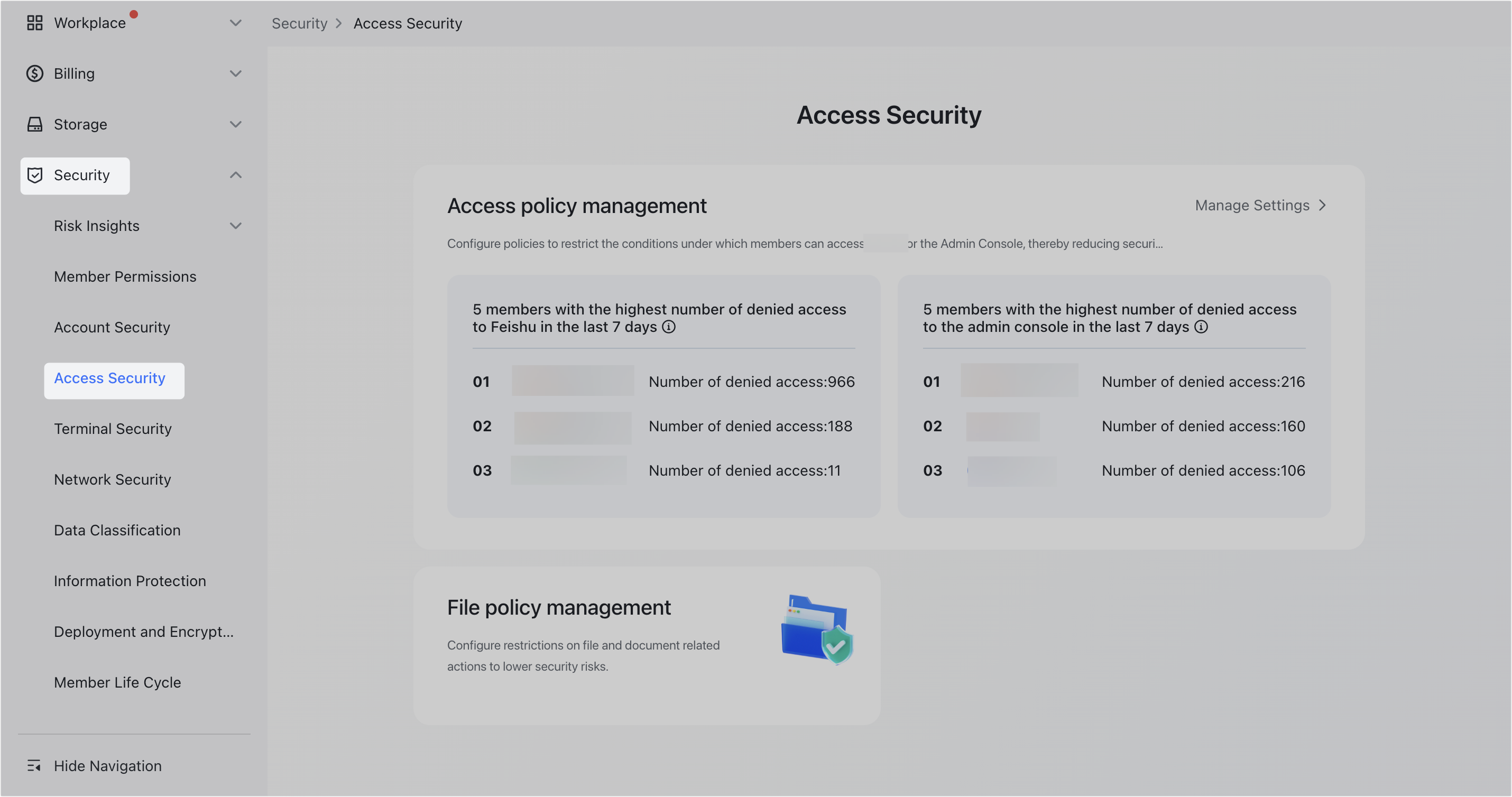 Admin | Overview of Lark Security features
