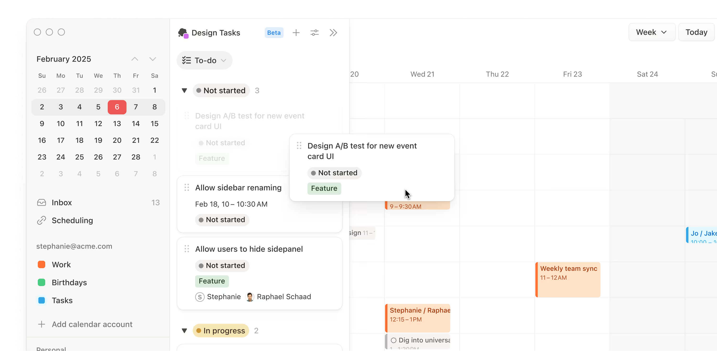 Notion: AI-supported calendar for planning and notes