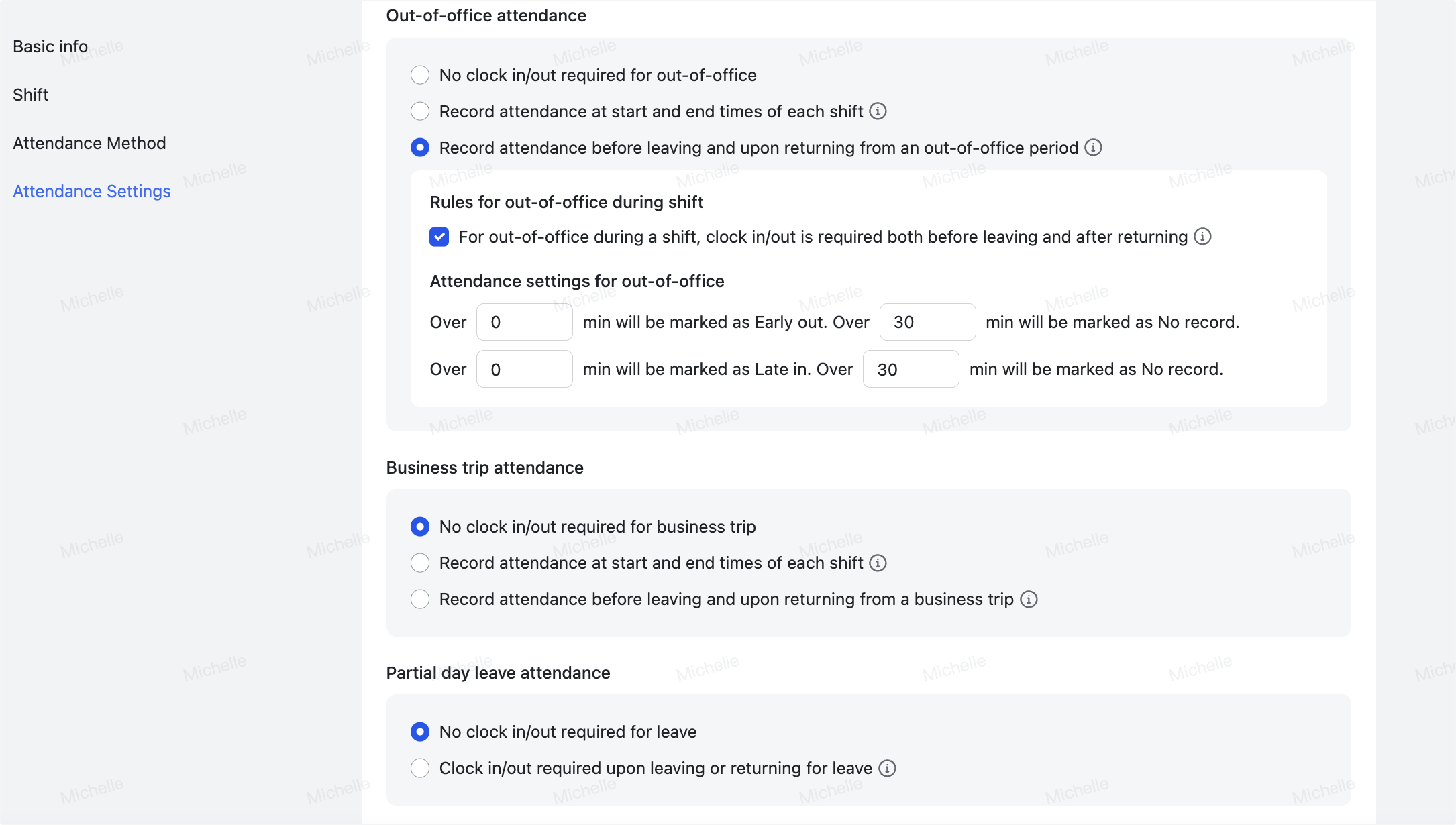 Admin | Set up attendance group