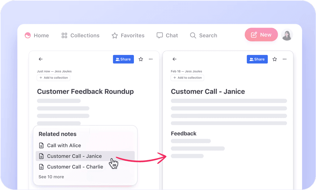 Mem AI lets users see related notes easily