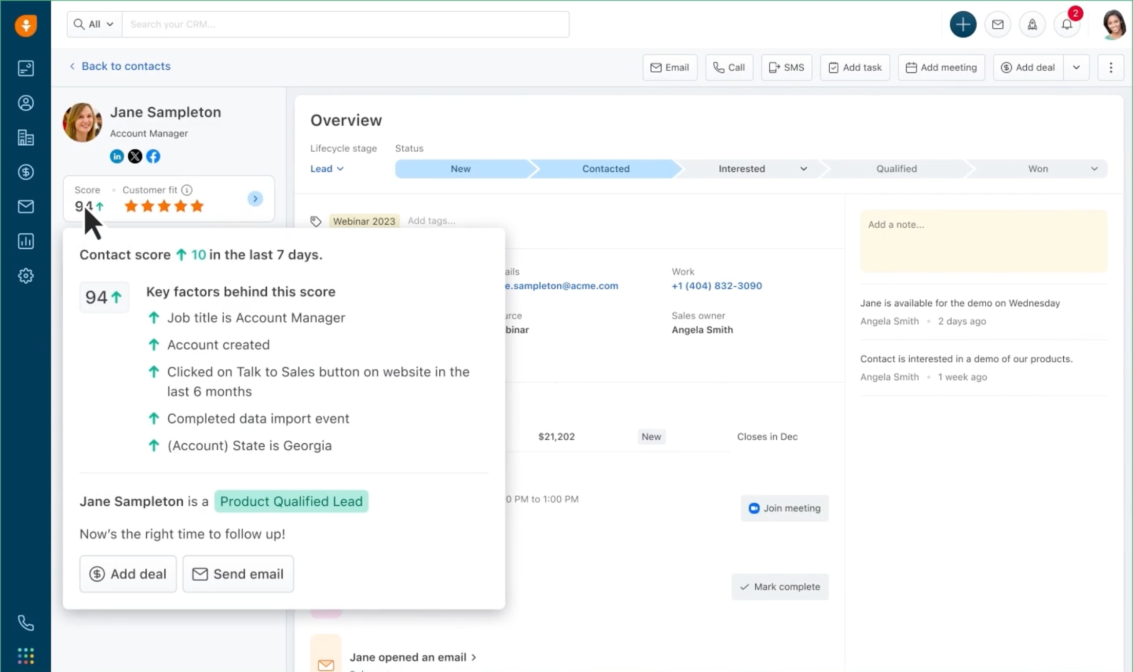 Freshsales: AI-powered CRM with built-in automations