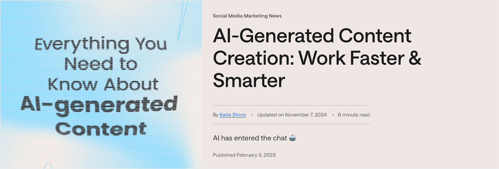 Create AI-generated content