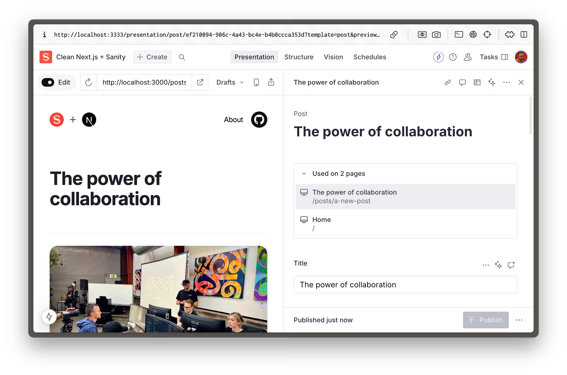 Sanity: Real-time content management platform