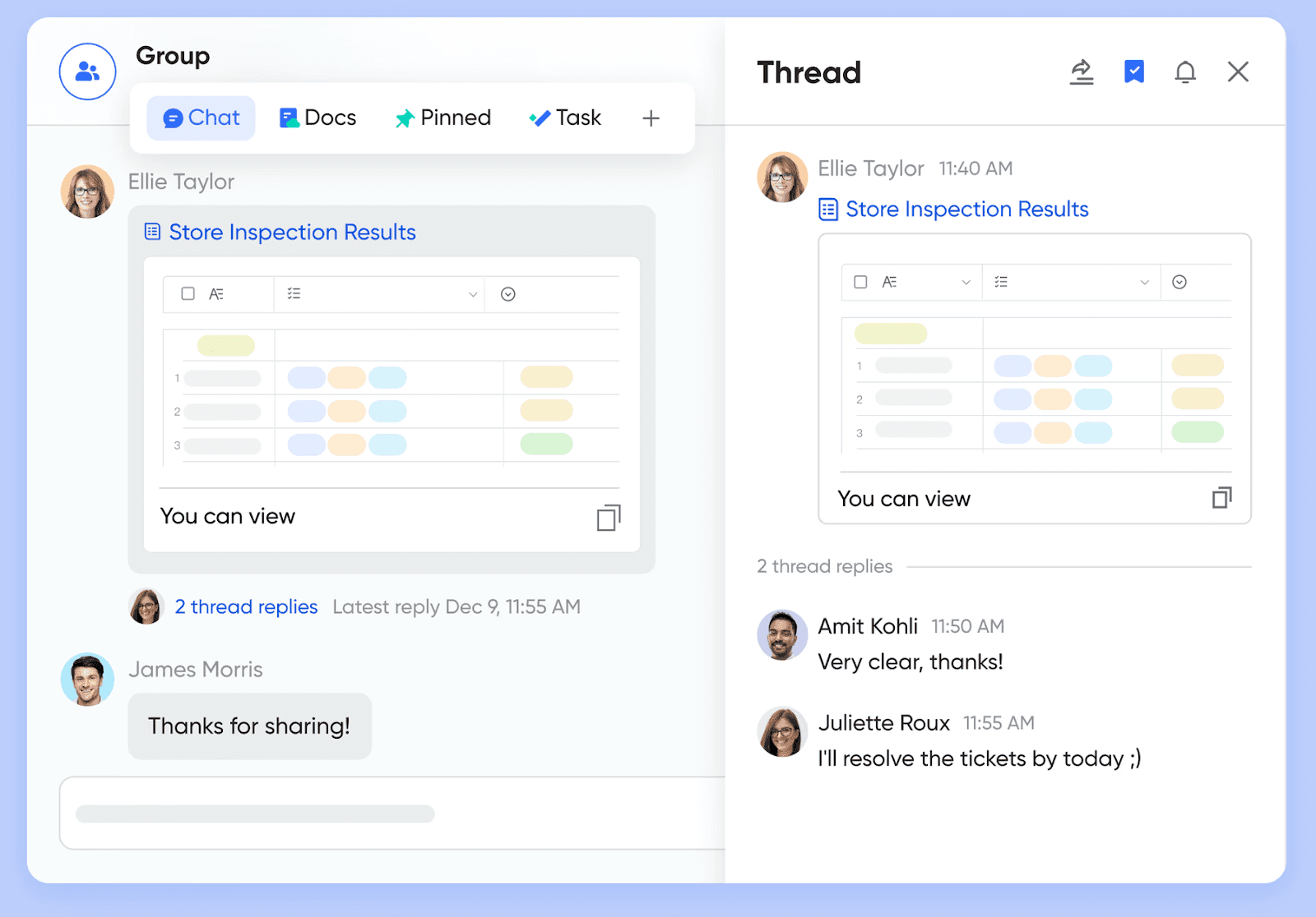 Lark's unified hub for team communication