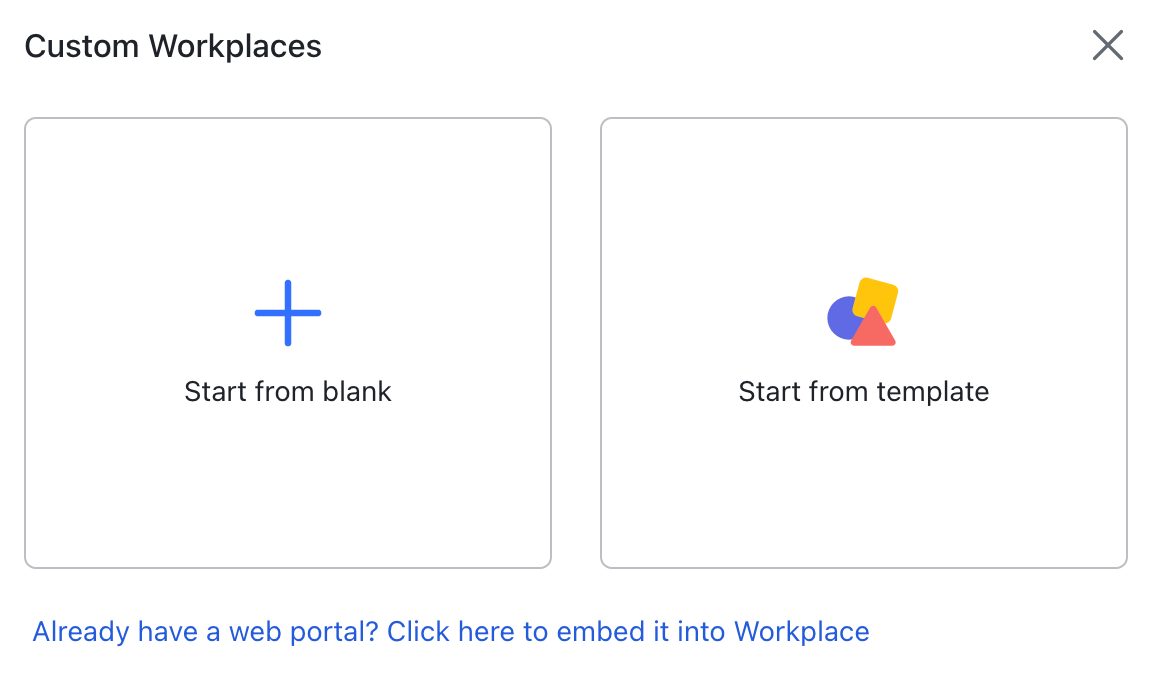 Create a Custom Workplace