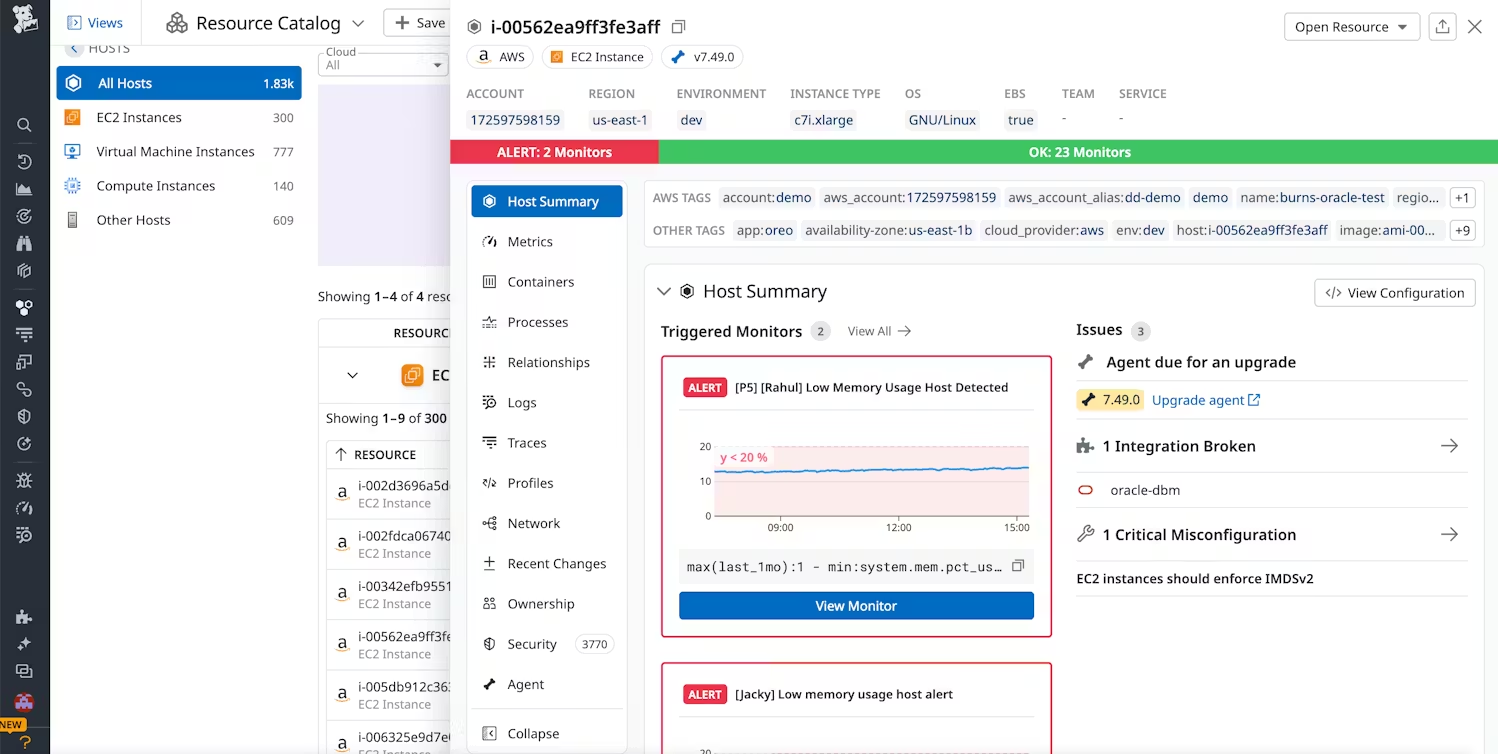 Datadog is a cloud-focused monitoring platform