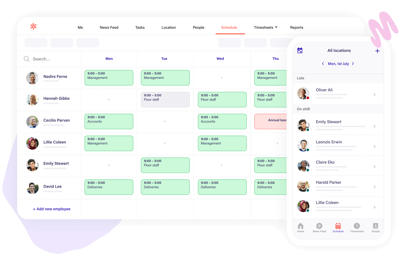 Deputy: Workforce scheduling and labor management app