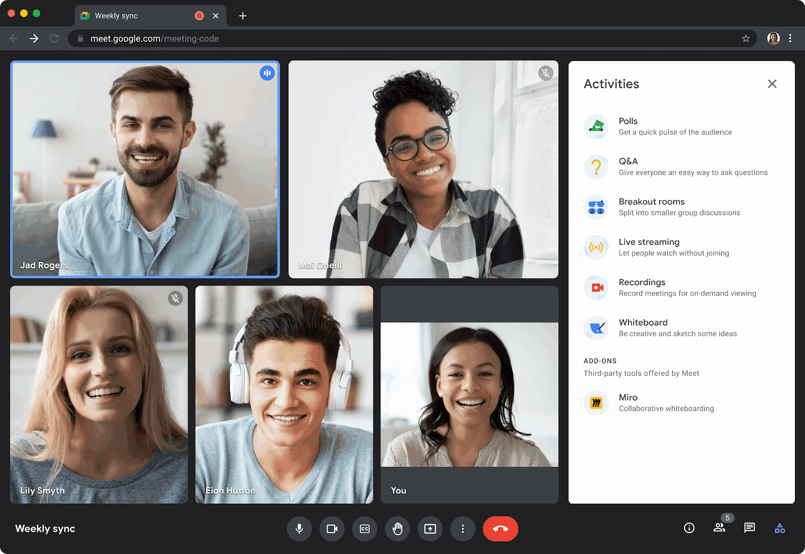 Google Meet for a collaborative experience