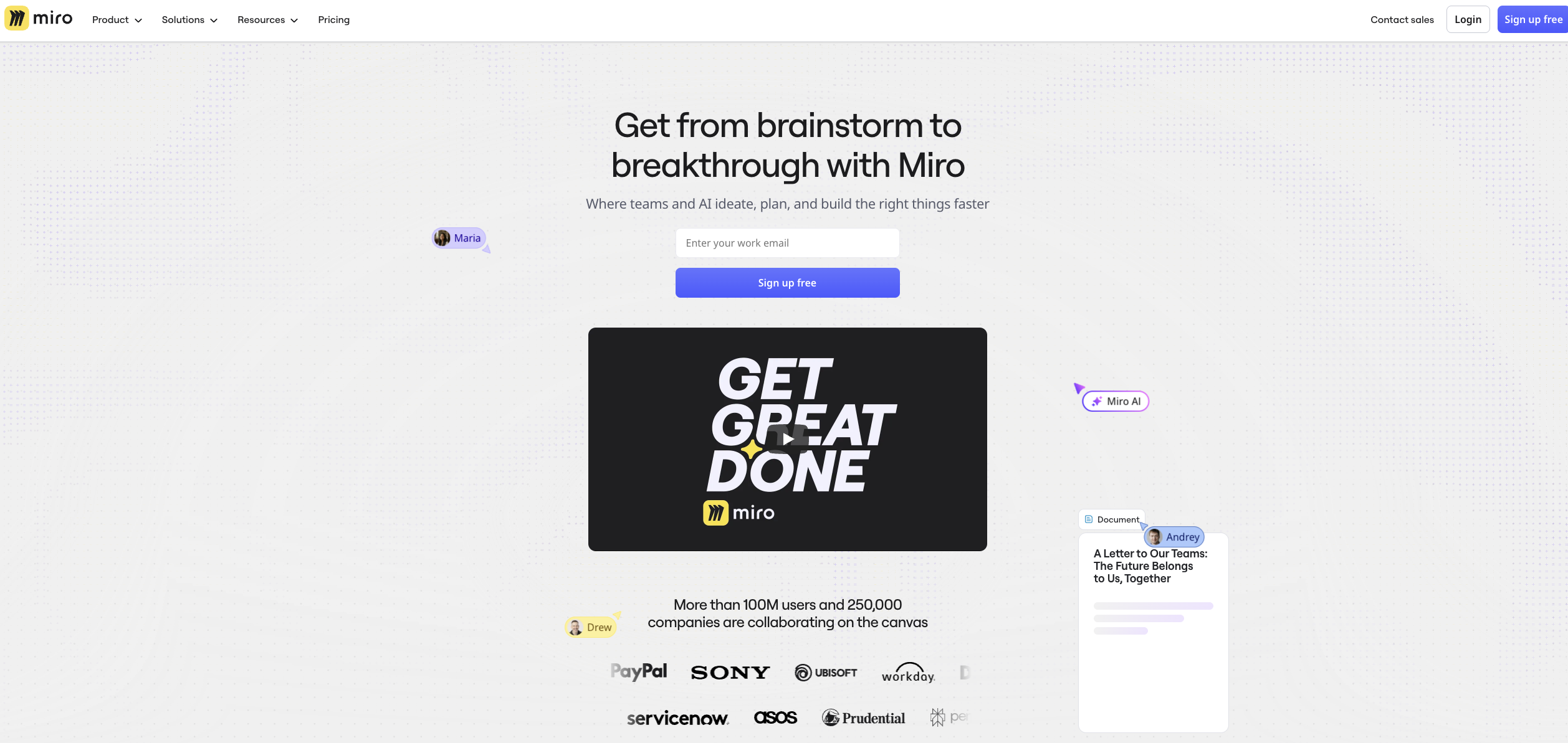 Miro as a design collaboration tool
