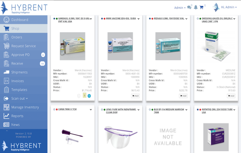 Hybrent inventory and supply chain management platform