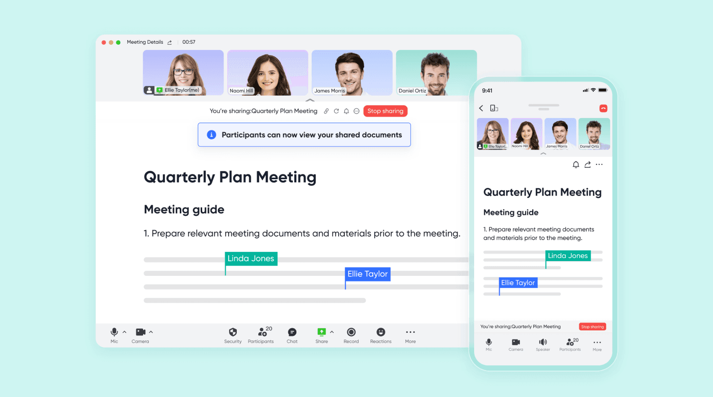 Lark Meetings in a hybrid workplace
