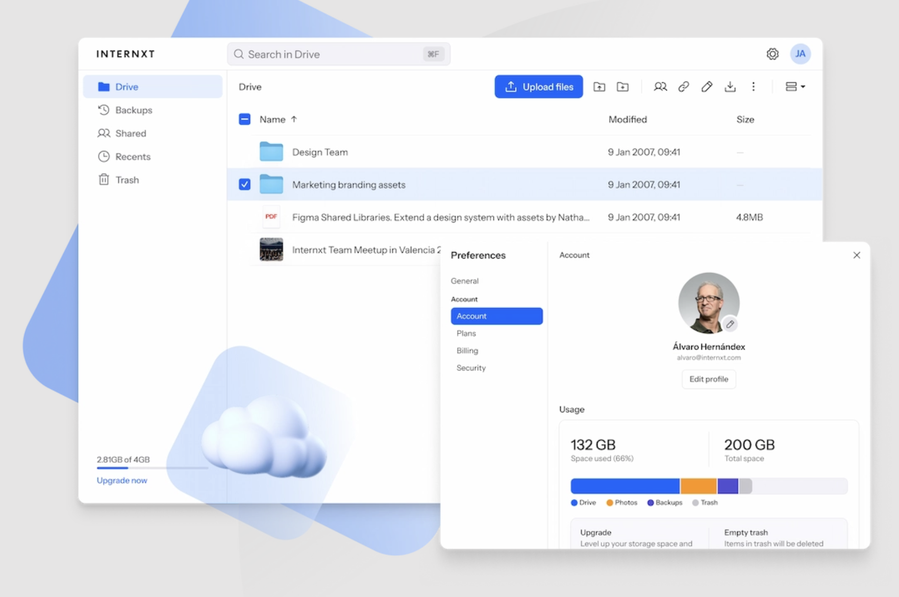 Internxt – a security‑focused OneDrive alternative