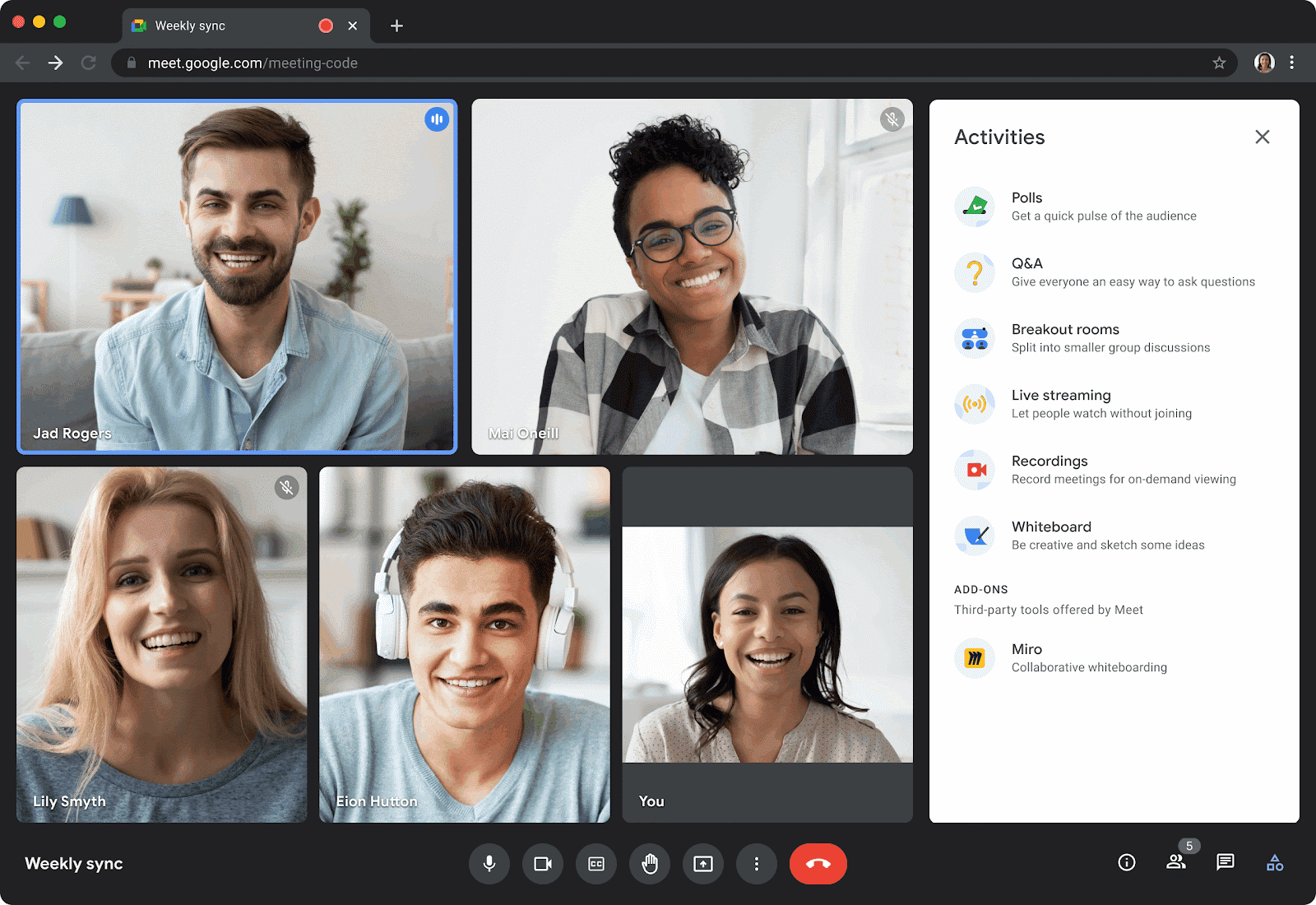 Google Meet for a collaborative experience
