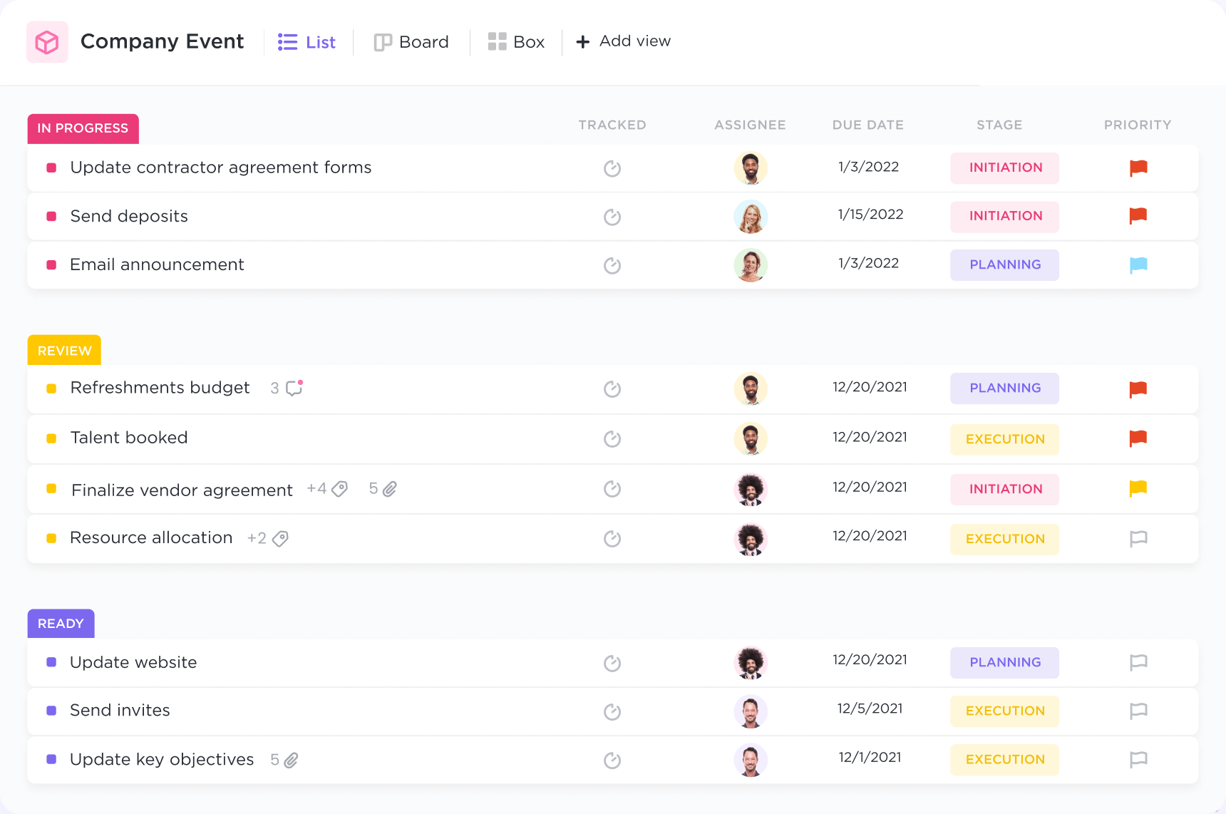 ClickUp productivity platform that combines task lists