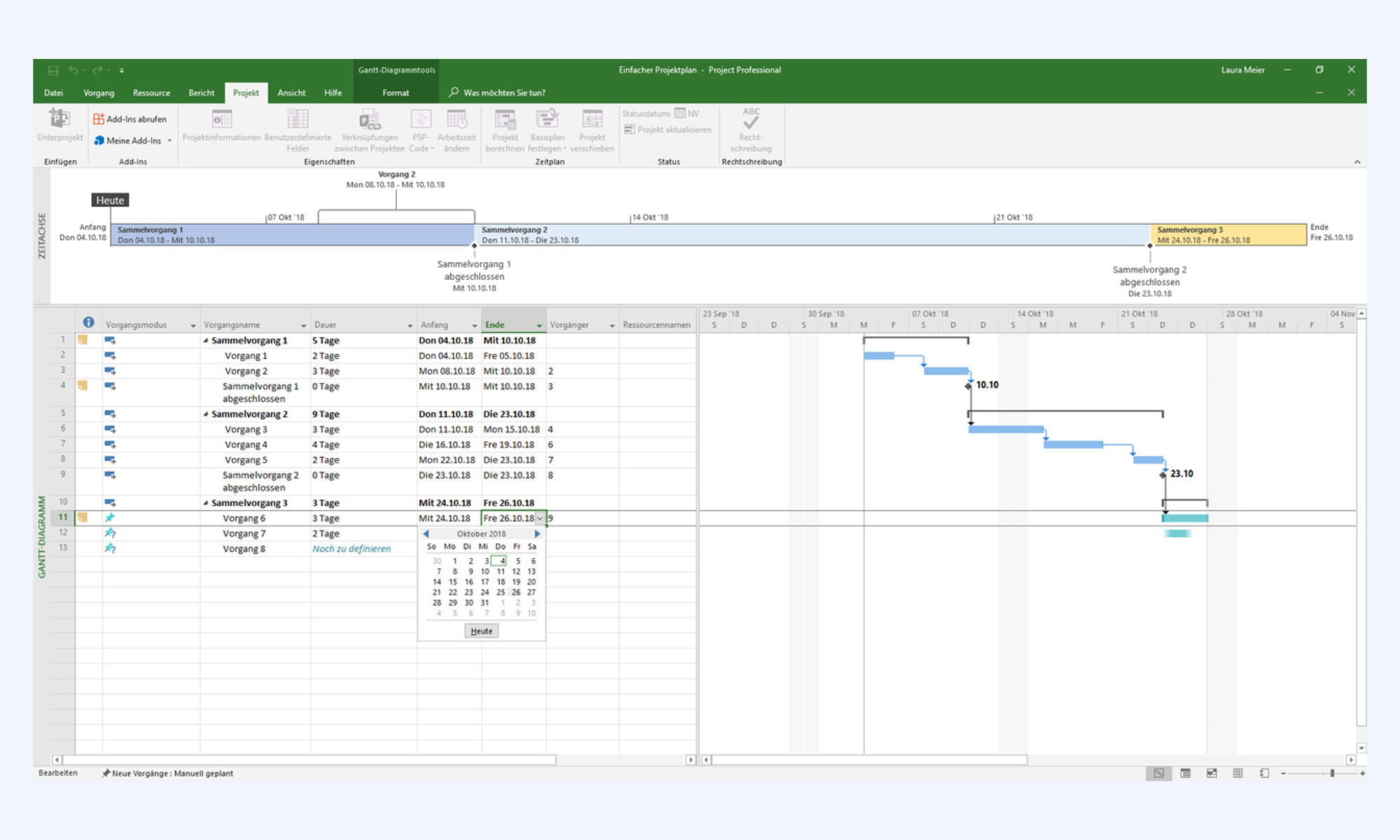 Microsoft Project advanced online project management tool for scheduling
