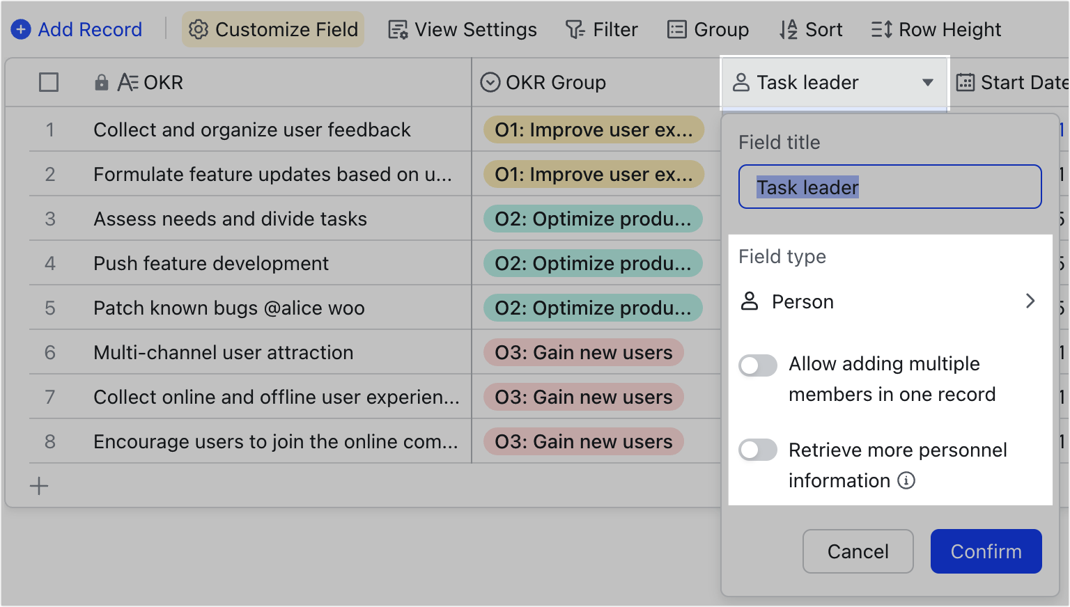 Use person fields in Base