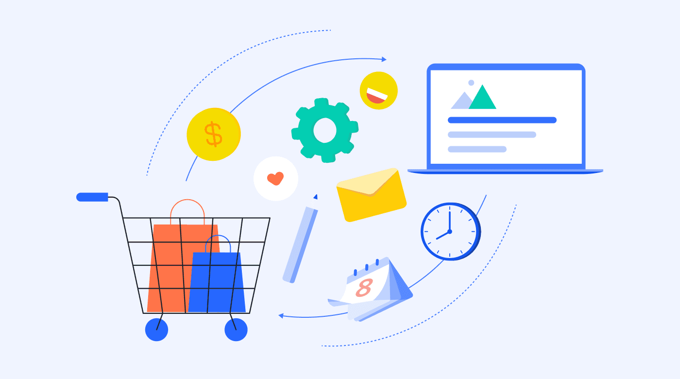 Shopping both online and offline