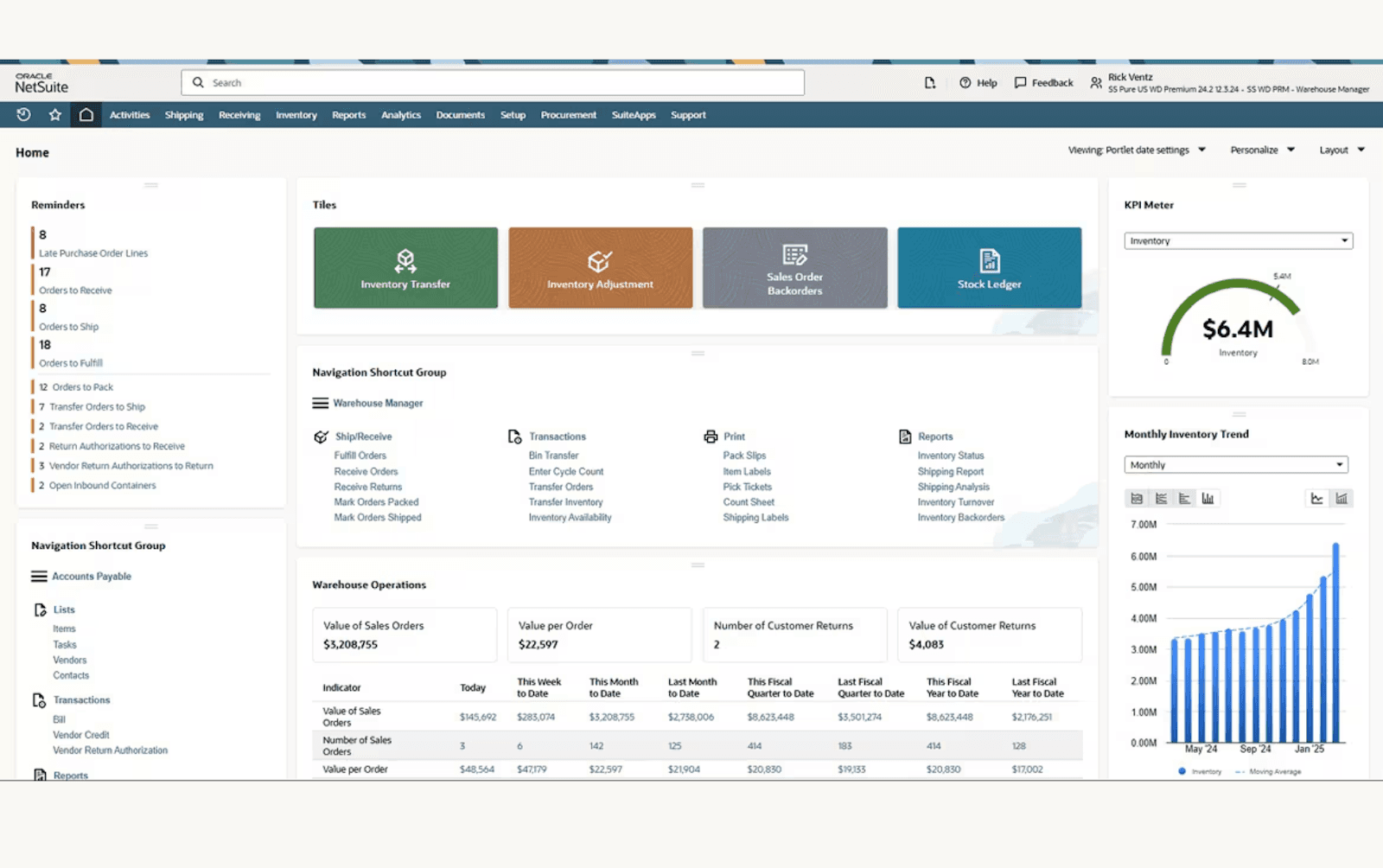 NetSuite Warehouse Management System