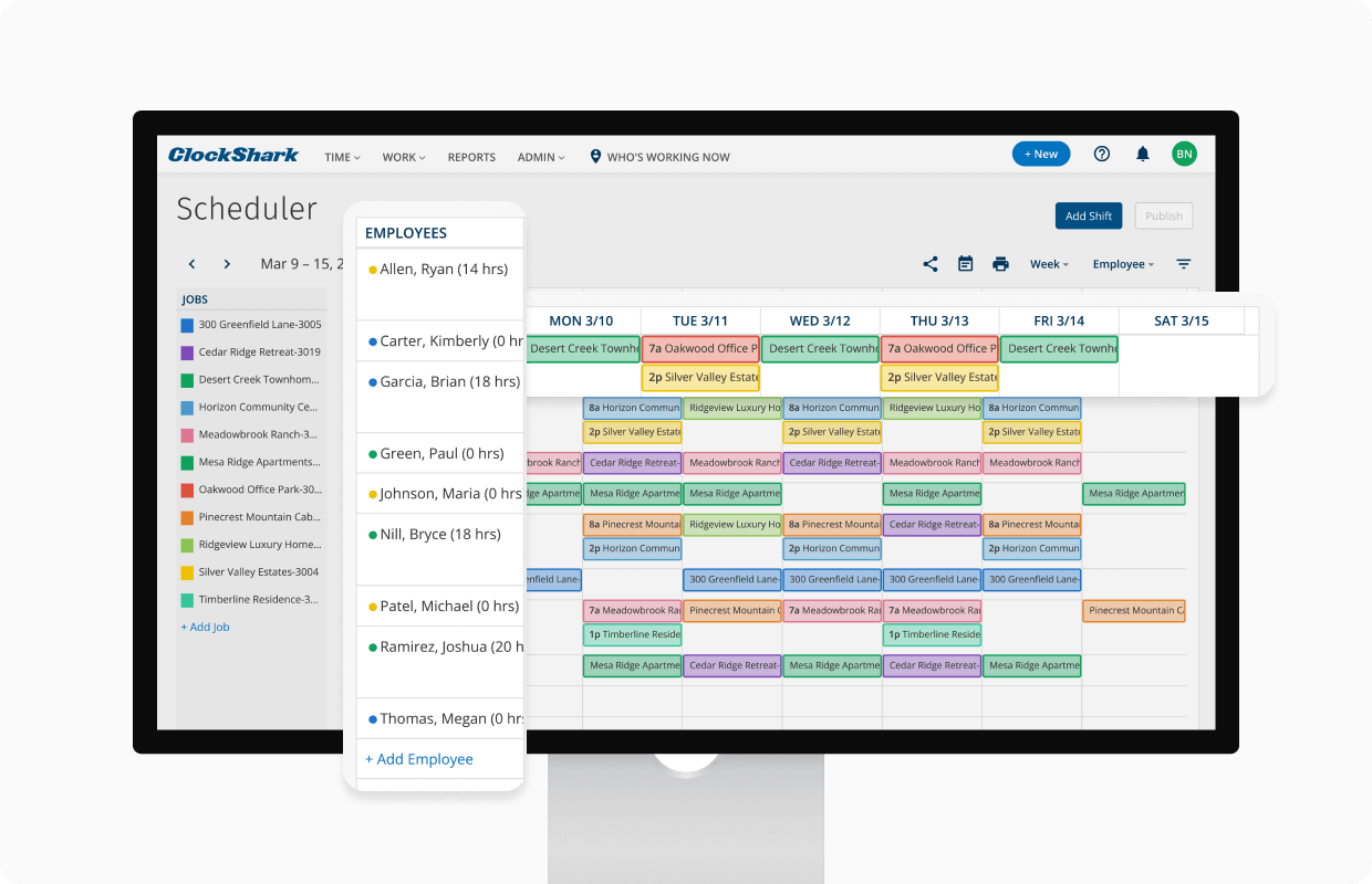 ClockShark: Field service & construction time tracking
