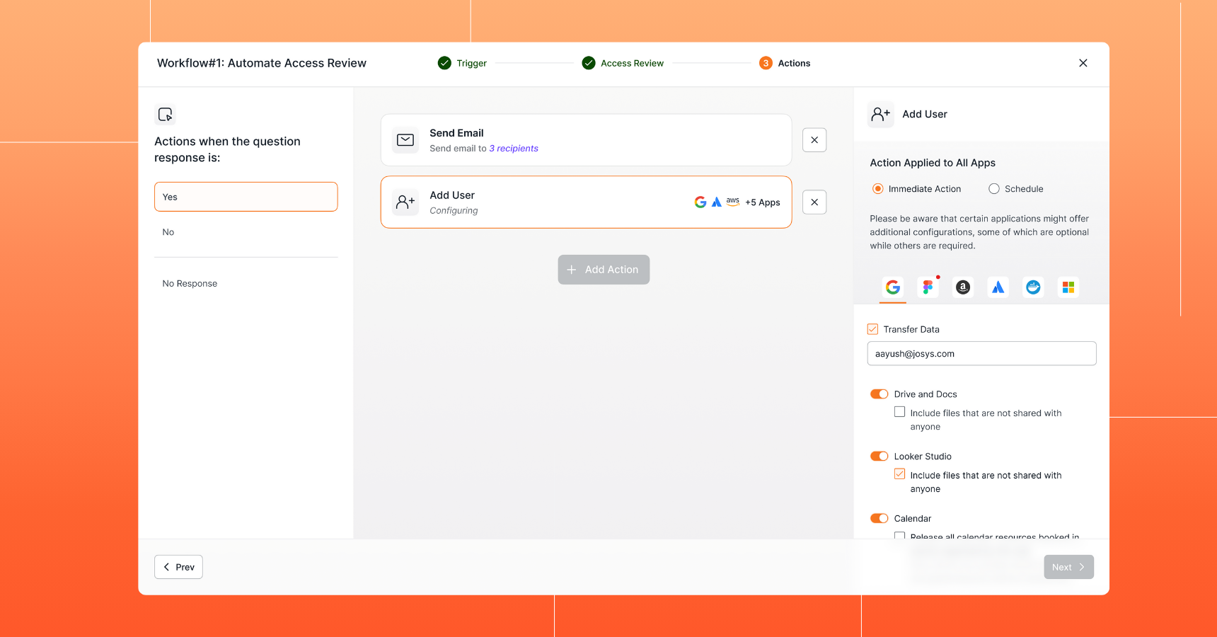 Josys: SaaS and IT management platform for automation workflows