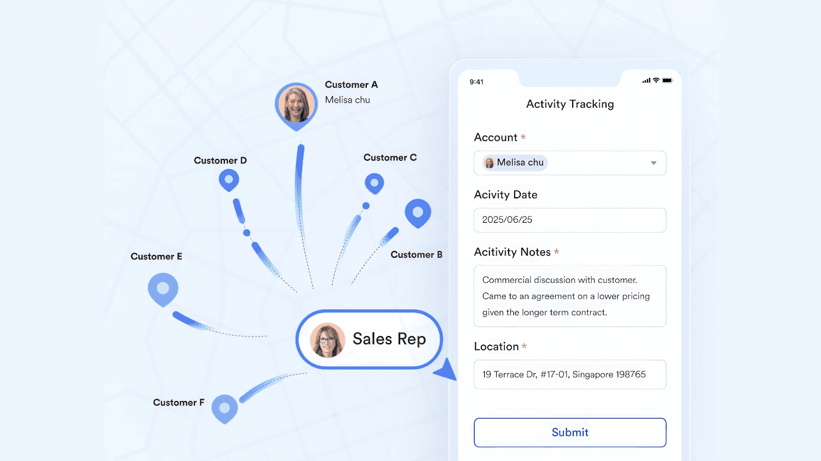 Mobile CRM in Lark