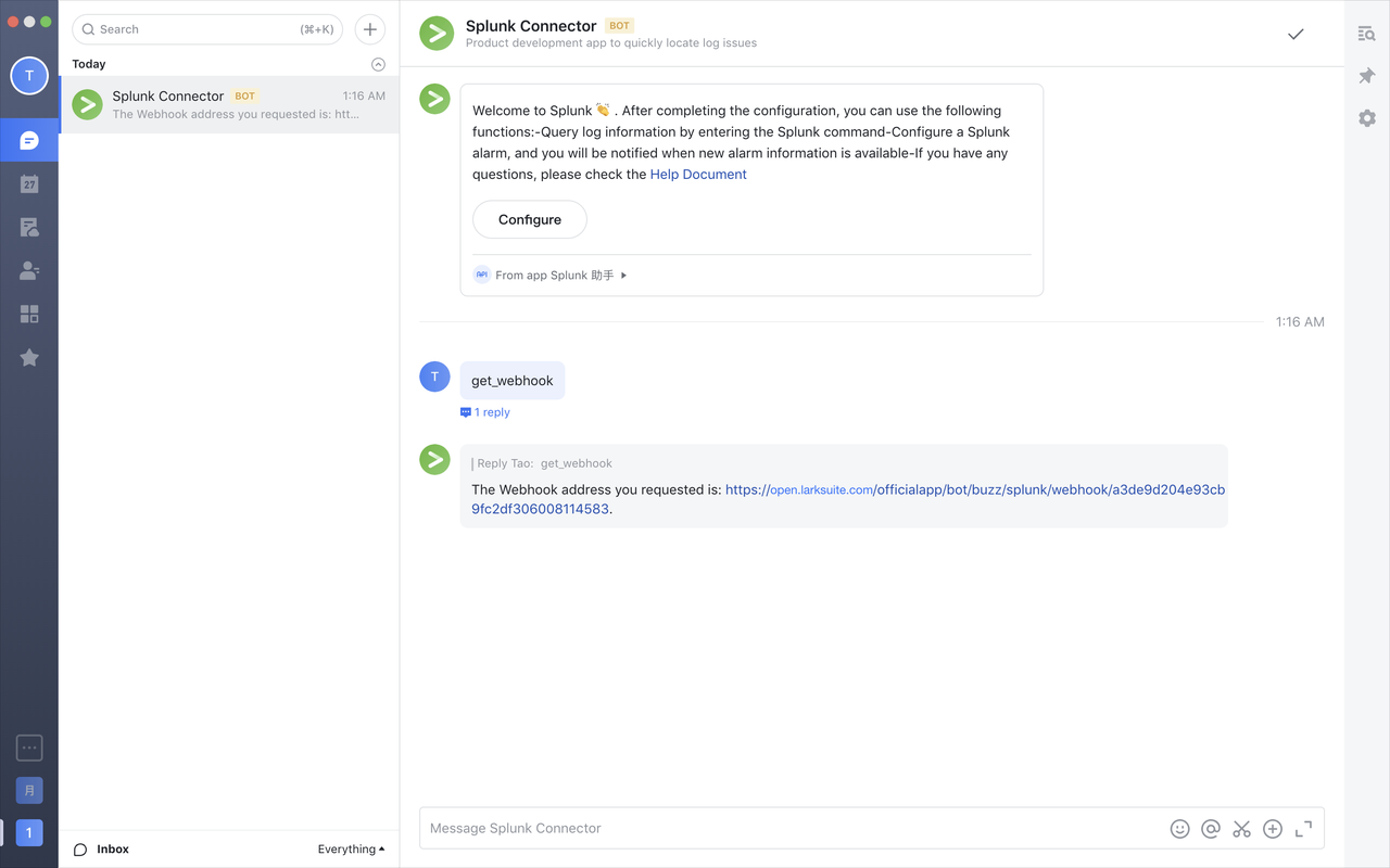 Use the Splunk Connector