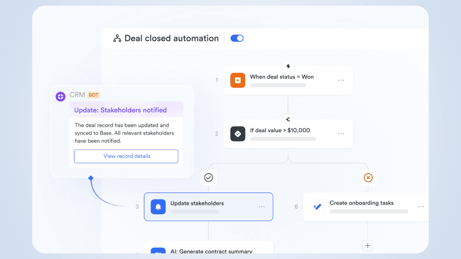 Automated process in Lark
