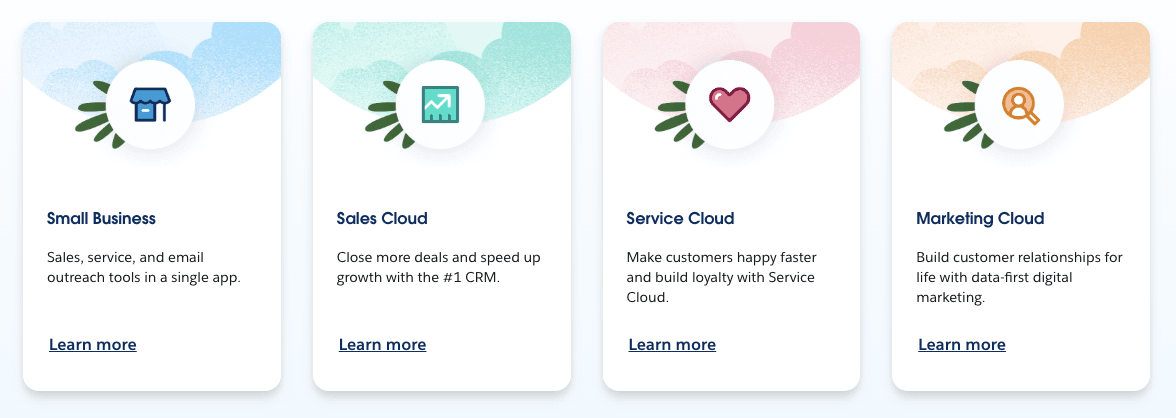 What Salesforce products can do