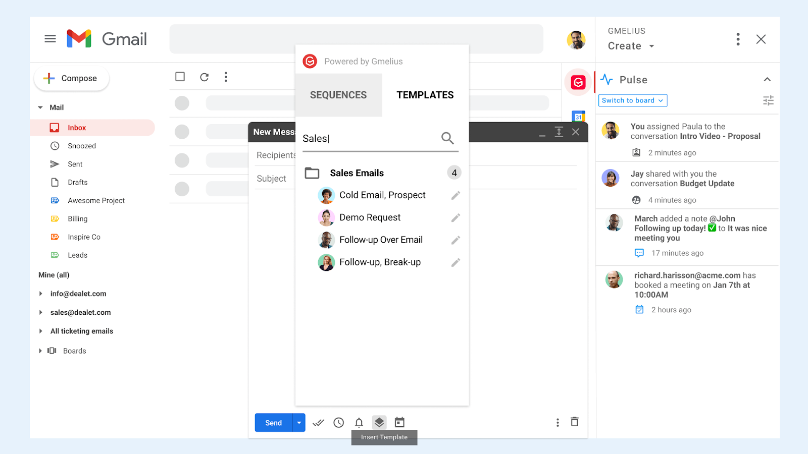 Gmail for Labels, filters, templates, add‑ons, and admin controls