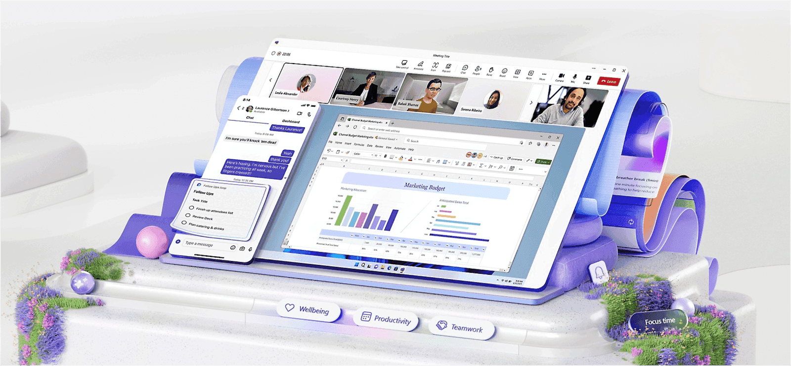 An image that displays the collaboration platform Microsoft Teams
