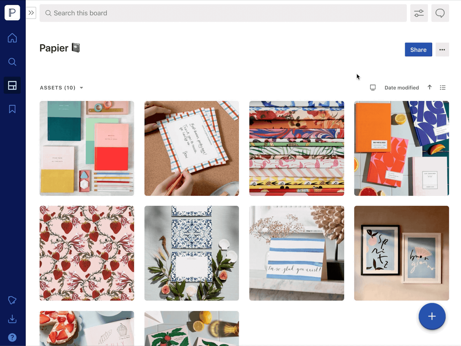 Air’s visual workspace