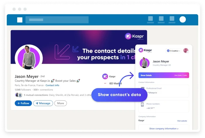 Kaspr lead capture